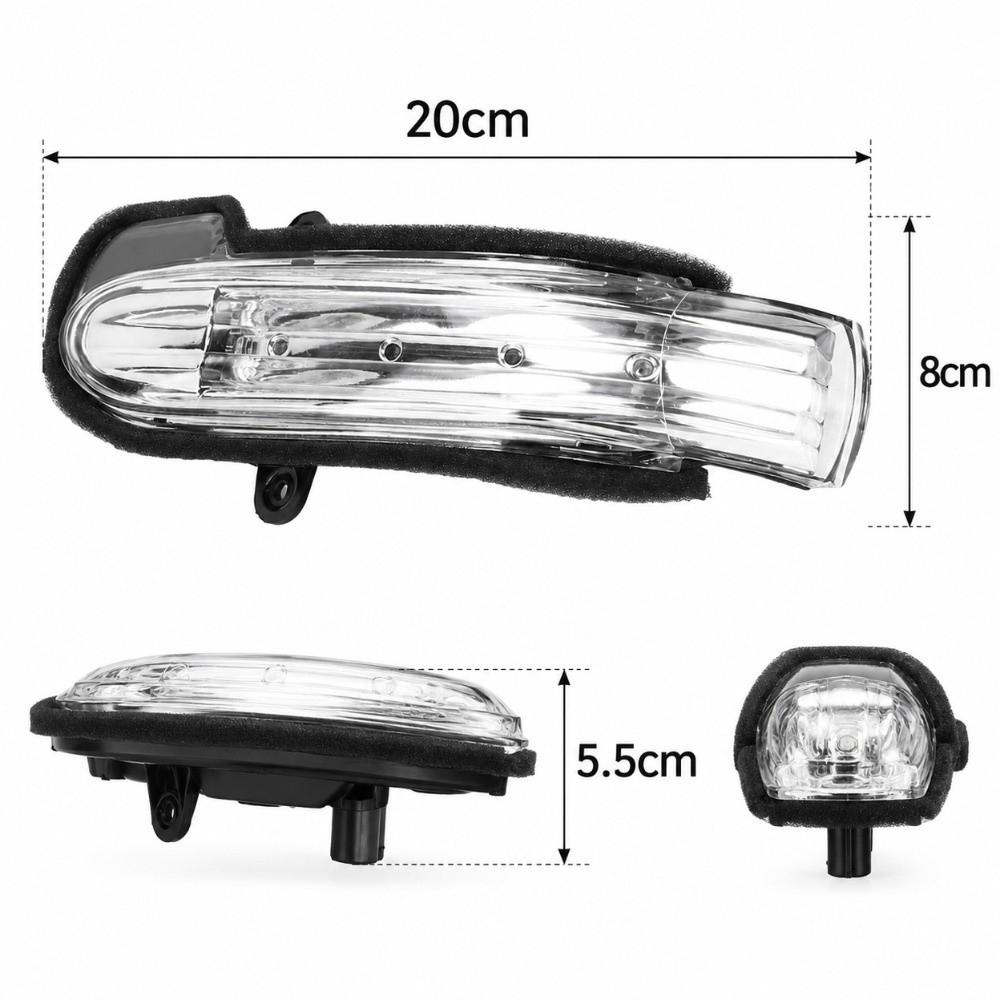 Replacement Turn Signal Light Waterproof Indicator Light Durable Rearview Mirror Light
