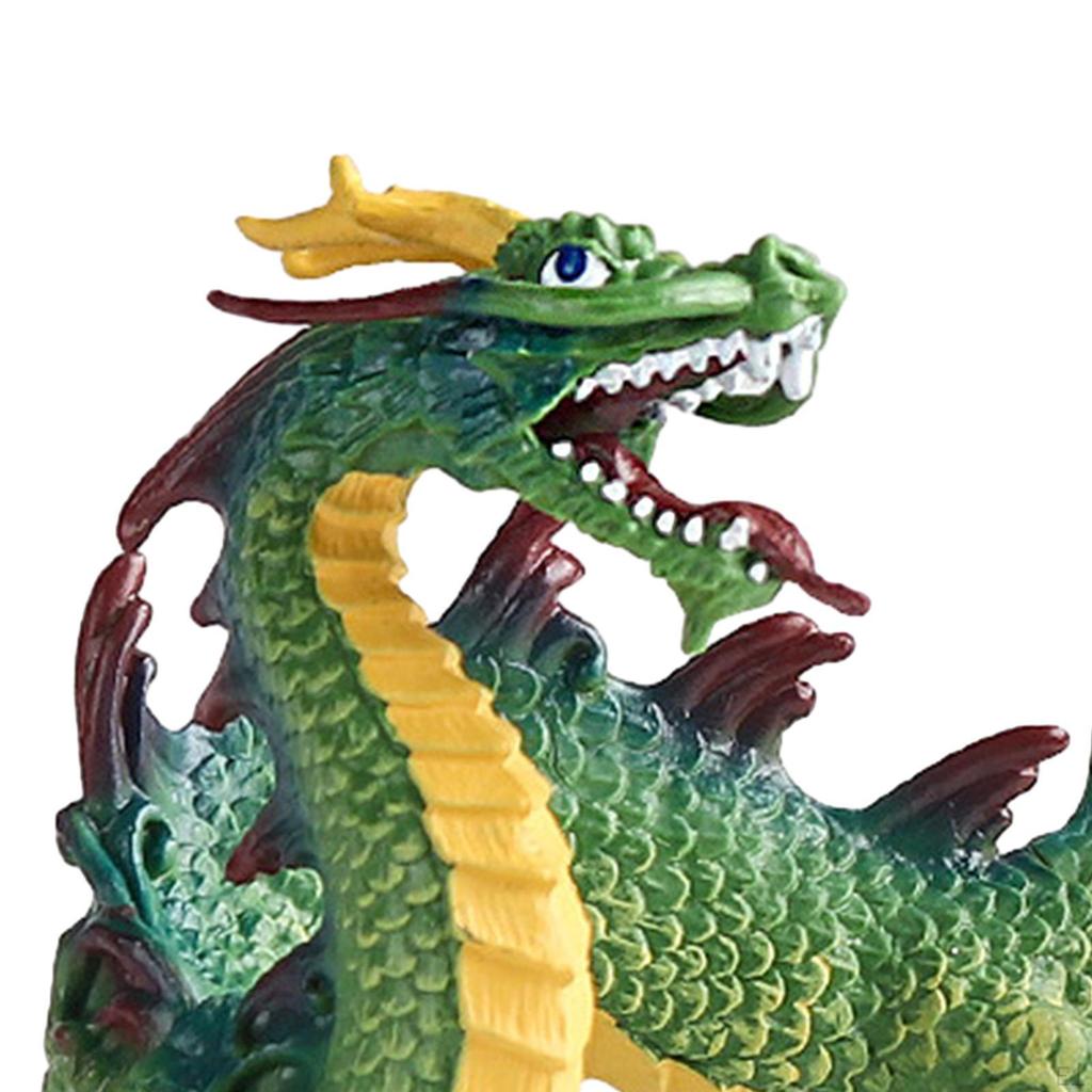 Фигурка китайского дракона, модель, забавный реалистичный домашний декор, игрушка-мифическое существо для