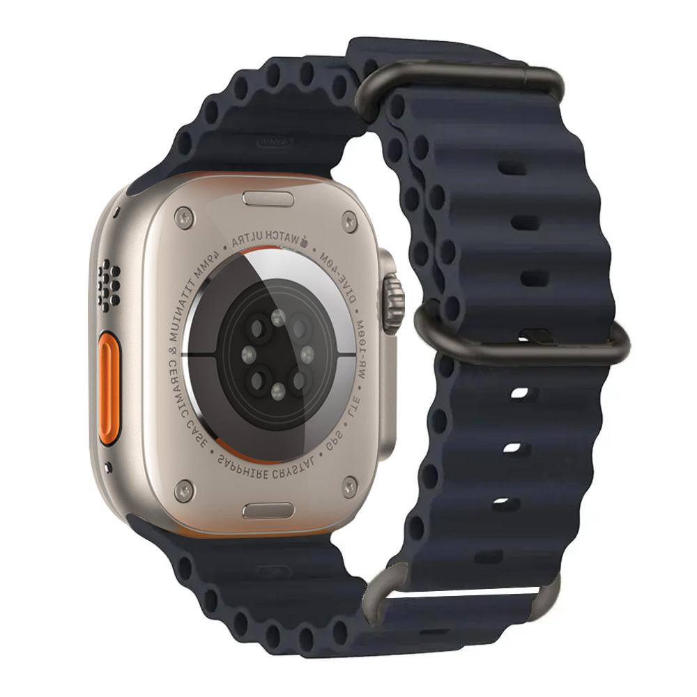 Ocean Strap for apple watch Band 49mm 44mm 40mm 45mm 41mm 46mm silicone bracelet correa iWatch series 7 6 5 3 se 8 9 10 ultra 2