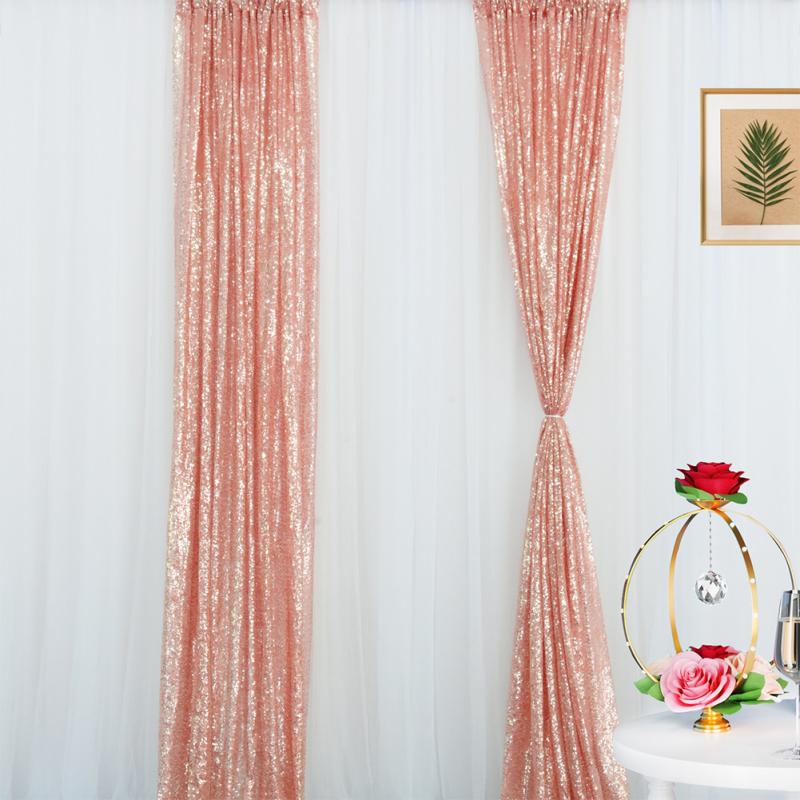 CANXING 2 шт. 61 см * 243 см занавеска с блестками для свадьбы, дня рождения, Хэллоуина, вечерние украшения, фотография вживую