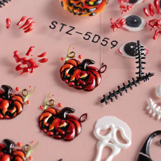 Наклейка для маникюра съемная, несколько стилей, декоративная