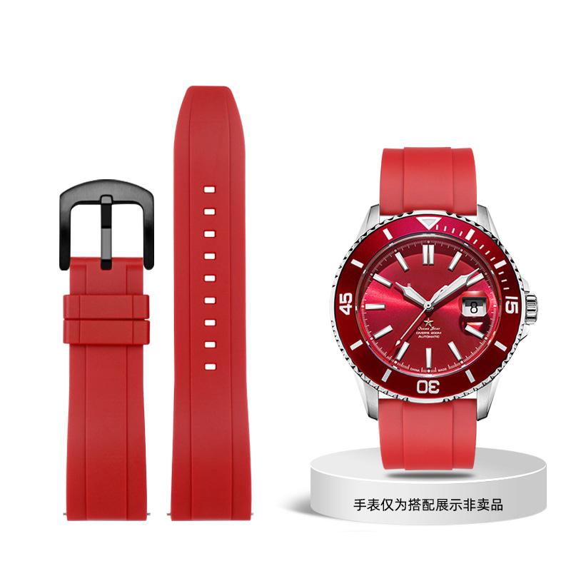 Классический резиновый ремешок для часов Seiko Citizen Omega Quick Release 20 мм 22 мм 24 мм, силиконовый ремешок Tropic, ремешок для смарт-часов