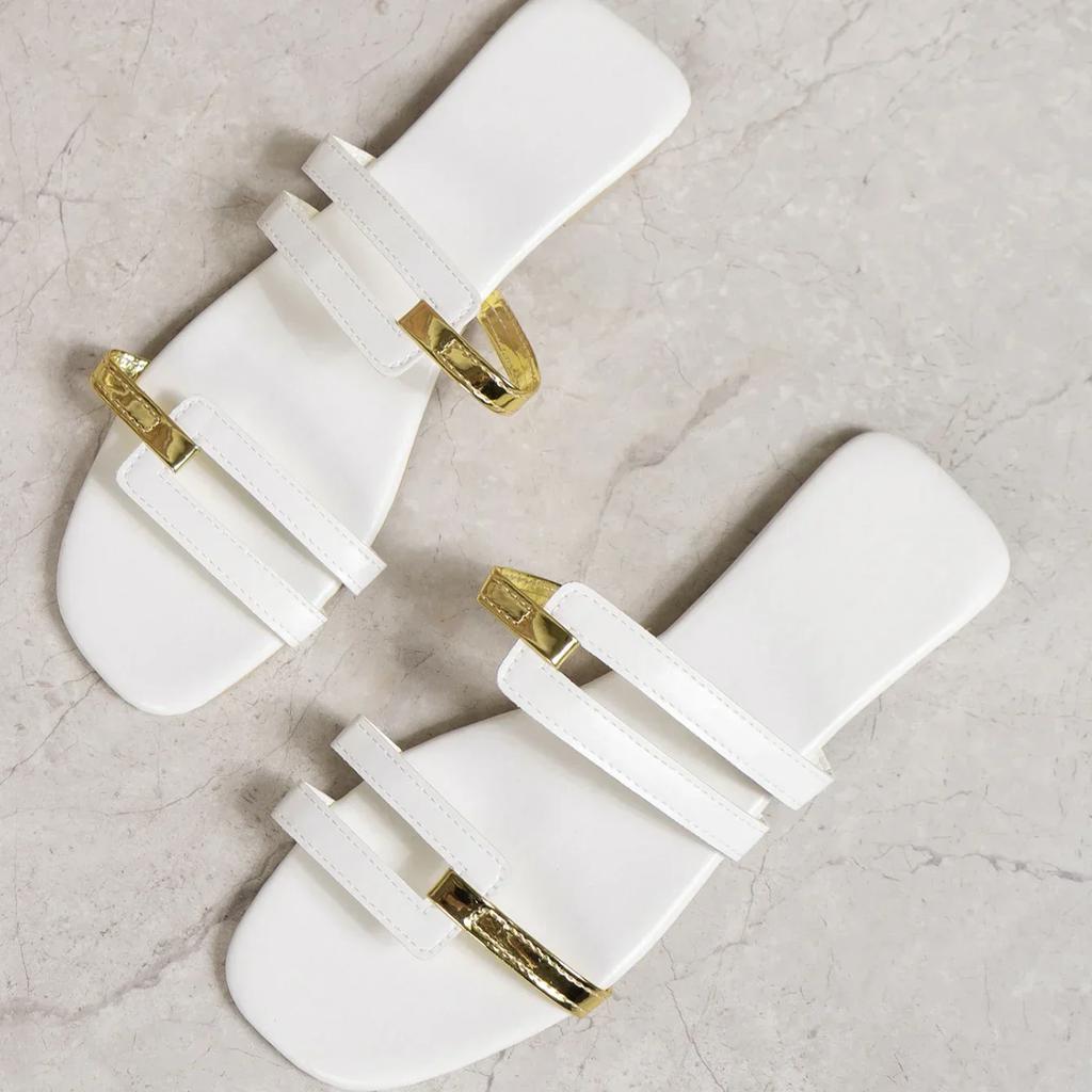 Fashion Women Casual Anti-slip Slippers Comfortable Outdoor Sandals Fashion Flat Slippers Elegant Designer Shoes Summer New Slides Women