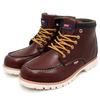 Edwin Waterproof Work Short Moccasin Boots with Moc PU Size Men's Boots, Toe, Leather, Non-Slip, Color Wine, EDM8700, 26.5cm