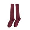 Kneehigh Compression Womens Style Japanese Socks Solid Color Breathable Cotton Slimming Fit For Autumn Winter