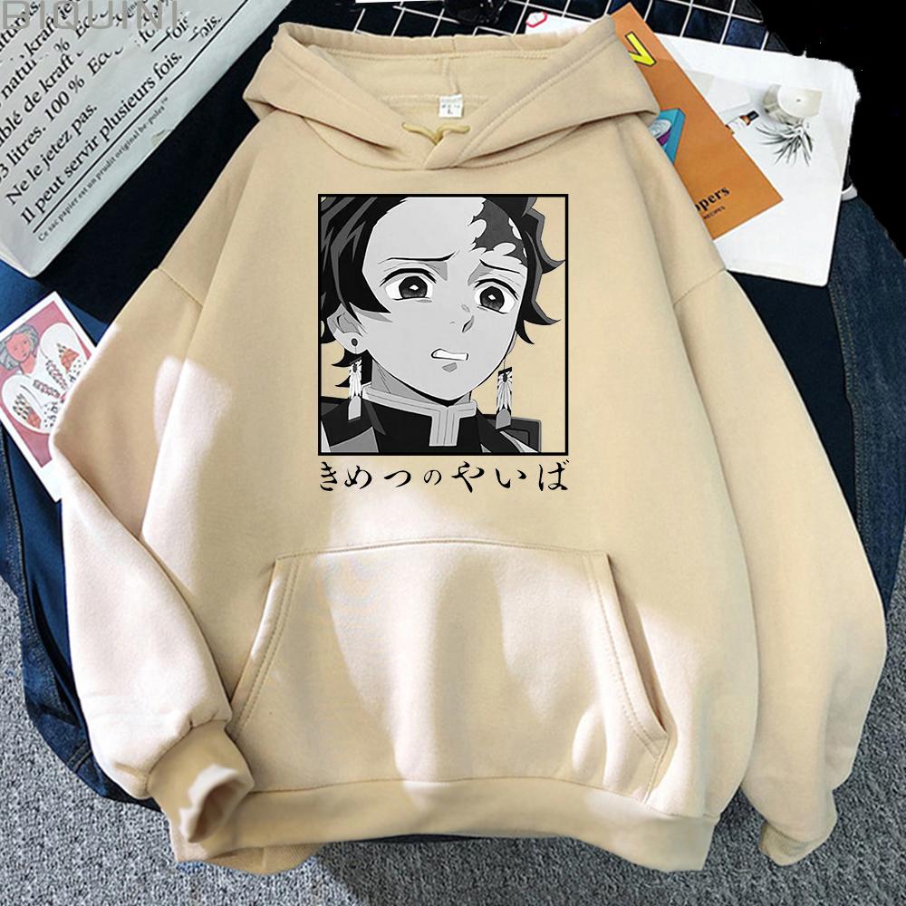 Толстовки Demon Slayer, новая толстовка с капюшоном в стиле аниме для мужчин и женщин Sabio, пуловер с графическим принтом, спортивная одежда в стиле Харадзюку, японская манга, унисекс, топы в стиле хип-хоп