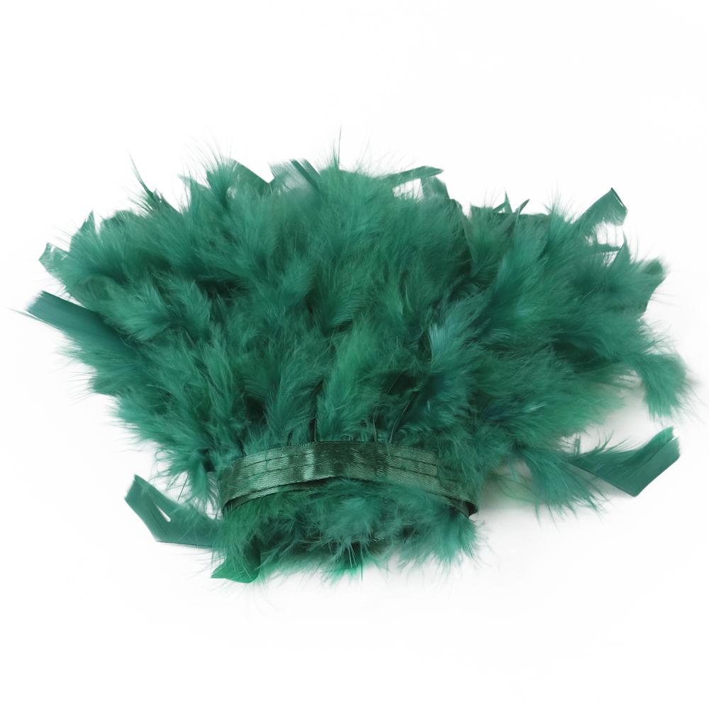 1/2М Белая отделка из перьев индейки 10-15СМ Пушистые перья Лента для поделок Карнавальная вечеринка Украшение одежды Швейные аксессуары