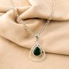 Green Onyx Gemstone 925 Sterling Silver Jewelry Handmade Wedding Pendant For Her PP-49-19