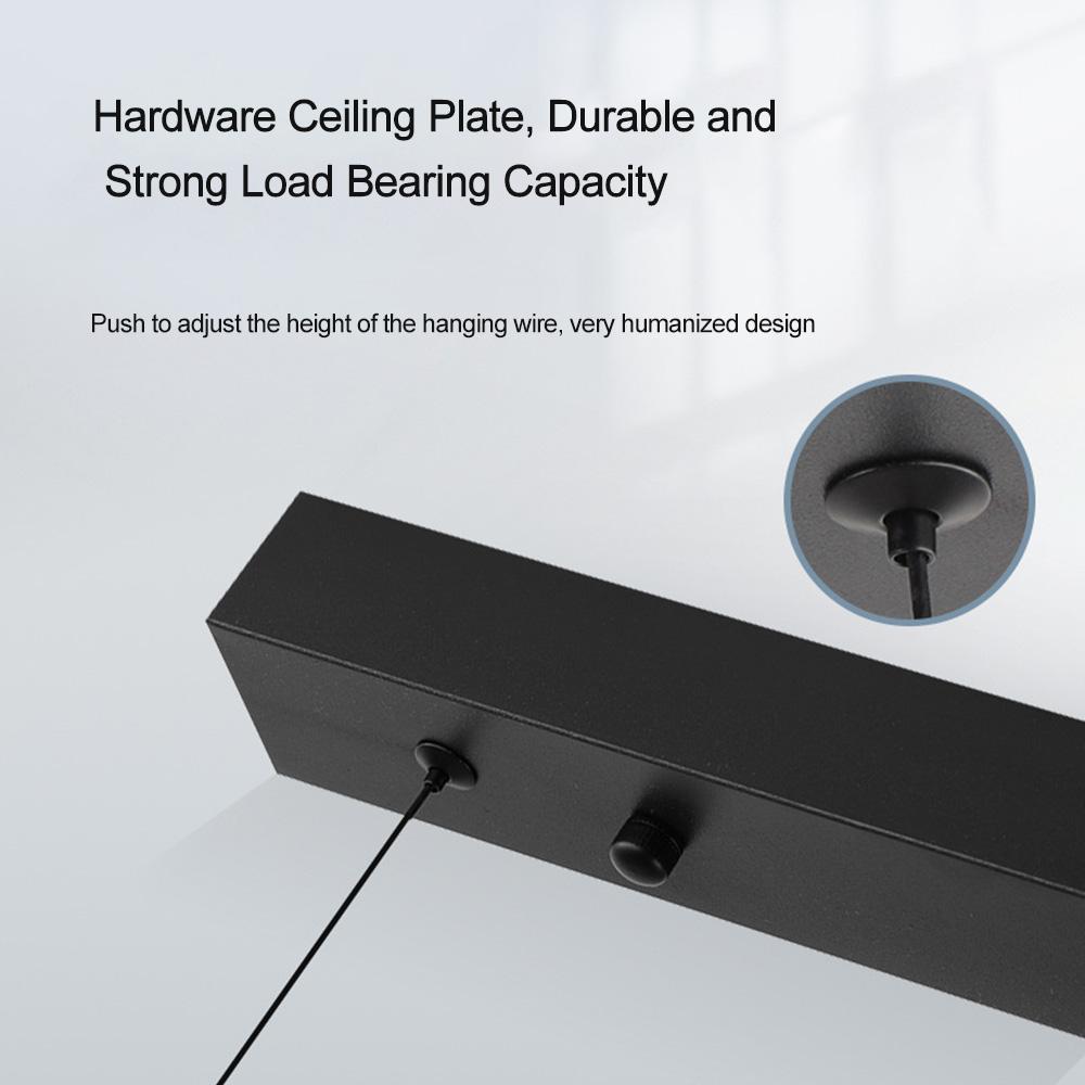 Современный светодиодный подвесной светильник черная линия для гостиной, обеденного стола, кухни, бара, кассы, комнатные декоративные осветительные приборы