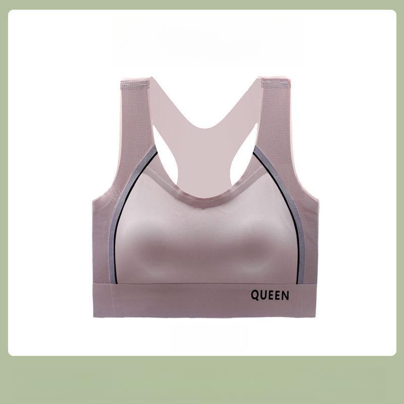 Seamless Bra Women's Beautiful Back Large-sized Sports Underwear Women's Top Support No Steel Coil Bra Anti-sagging Bra