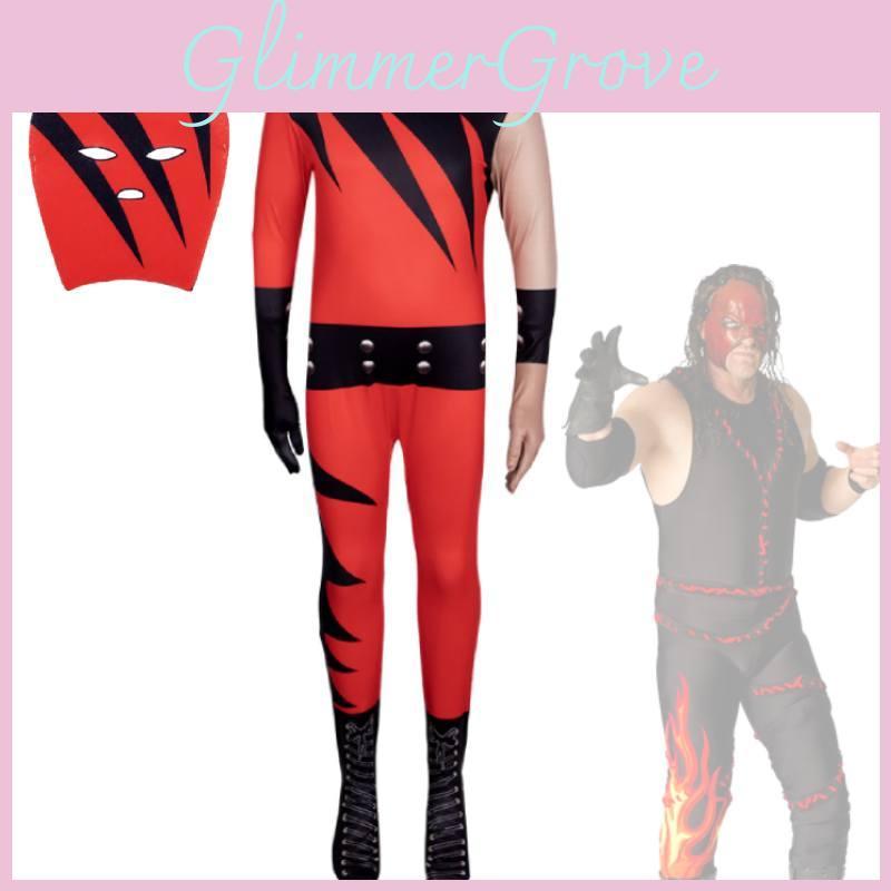 Костюм для косплея Mangguo Kids, борцовское боди с маской Кейна, новый продукт на Хэллоуин