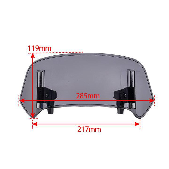 Универсальная трансграничная популярная модель для Kawasaki, Honda, BMW, Yamaha, Suzuki - регулируемое маленькое ветровое стекло для повышенной модификации.