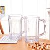 500Ml Transparent Beer Mug Plastic Unbreakable Breakfast Milk Coffee Juice Cup