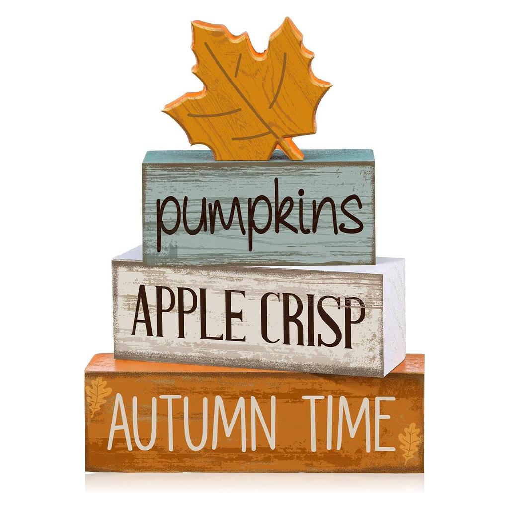 4Pcs Football Table Decorations Football Tiered Tray Decor Sport Game Centerpiece Sign Decorative Rugby Stack Block Gift for Fans Club Tailgate