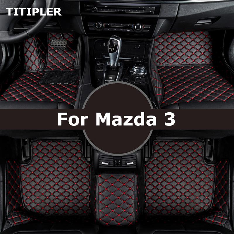 TITIPLER изготовленные на заказ автомобильные коврики для Mazda 3 Axela Foot Coche аксессуары