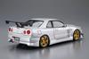 Aoshima Bunka Kyozaisha The Tuned Car Series Nissan BNR34 Skyline Пластиковая модель 1/24 №50 C-WEST GT-R '02 (Машина)