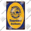 Putuo Декор, немецкий бренд пива, металлическая табличка, металлическая винтажная жестяная вывеска для бара, паба, человека, пещеры, кухни, клуба, бара, стены, домашний декор