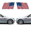 2 шт. автомобильная наклейка самопоглощающая тонкая работа светоотражающая наклейка с флагом США для фургона