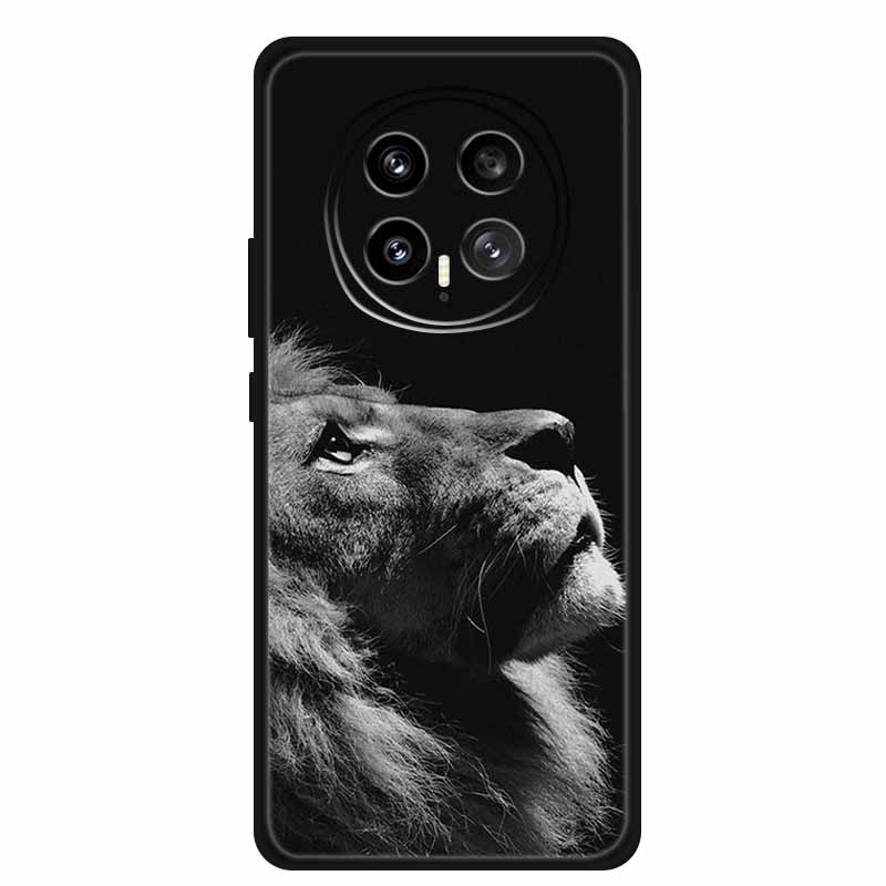 Чехол для телефона Honor Magic8 5G 2025 6,58" Тигр Лев Кошки Мягкий ТПУ Черная Силиконовая Задняя Крышка Для Honor Magic 8 Fundas Ударопрочный