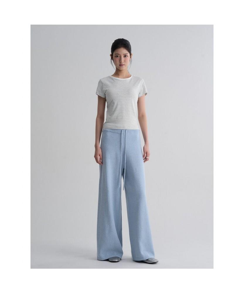 8SECONDS Wide Knit Pants Sky Blue