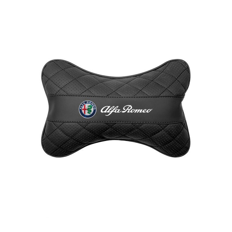 For Alfa Romeo Memory Foam Car Neck Headrest Pillow Auto Car Seat Pillow For Alfa Romeo Giulietta Mito Giulia Stelvio Brera 147