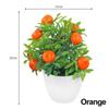 Home Decoration Artificial Plants Bonsai Fruit Tree potted Orange Berries Pomegranate Chili