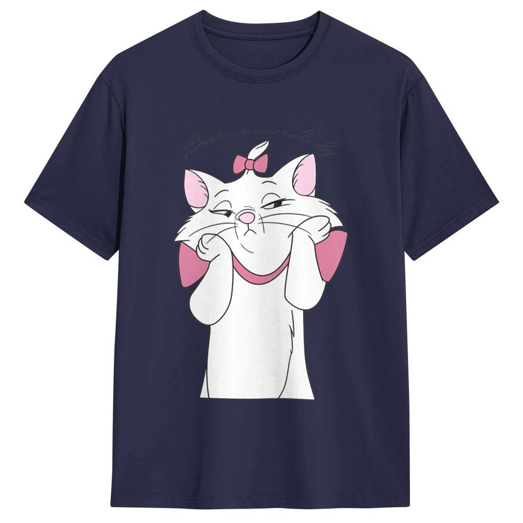 The Aristocats Marie Cat T Shirt Hipster T-Shirts Short Sleeves Aesthetic Tshirt Beach Cotton O-Neck Oversize Top Tees