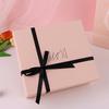 TaTanice Gift Box, Empty Box for Christmas Gifts, New Year\'s Gifts, Birthday Presents, Packaging Box, Gift Box for Hostesses, Black Bow, Pink