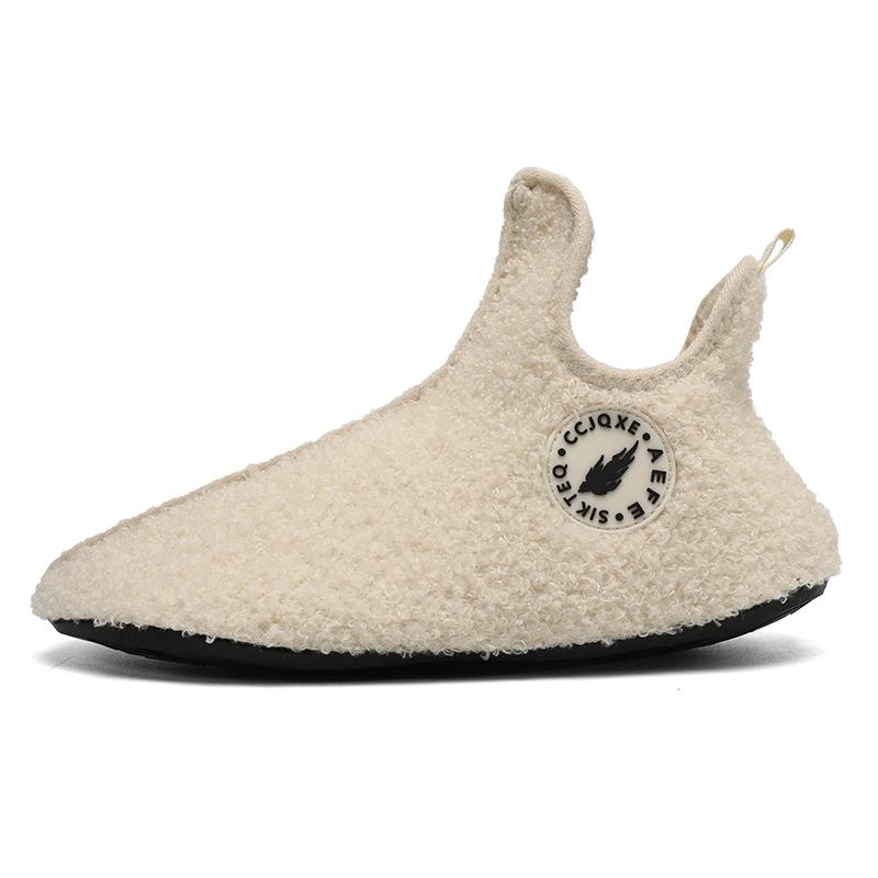 Новые зимние хлопковые туфли мужские высокие теплые легкие тапочки женские плюшевые домашние хлопковые мокасины унисекс теплая обувь