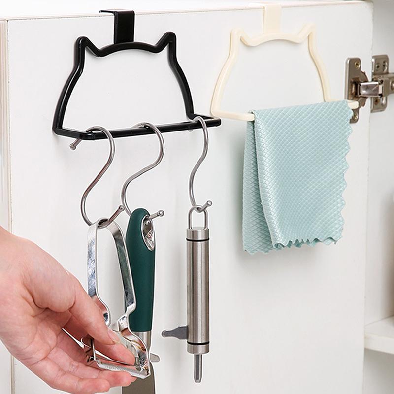 1 шт. Милый котенок Крючки для двери для подвешивания Органайзер-крючки на дверь без сверления Однополюсный крючок на дверь