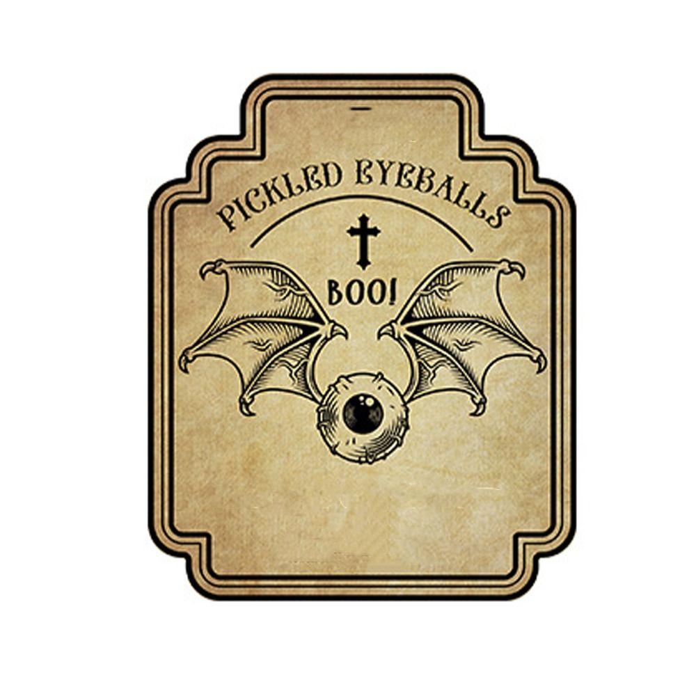 48PCS Retro Halloween Wine Bottle Labels Vintage Wine Bottle Stickers Home Decor