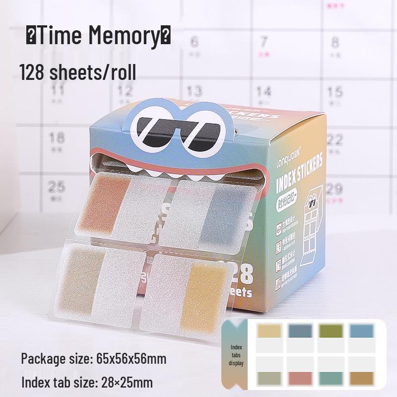 Синие фруктовые перламутровые градиентные липкие заметки - Клейкие блокноты для заметок для студентов