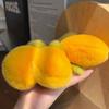 Милый сладкий манго настоящий мех кролика рекс брелок плюшевый мяч игрушка женская сумка подвеска украшения автомобиль брелок металлическое кольцо кулон подарок для девочек