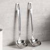 Long Handle Stainless Steel Spoon Anti Scalding Cooking Strainers Soup Spoons  Kitchen