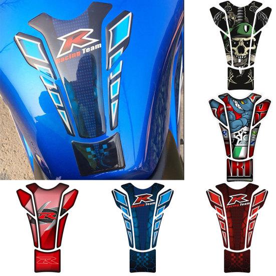 Motorcycle Skull Racing Time Fuel Tank Decal Protector Cover Fish Bone Sticker