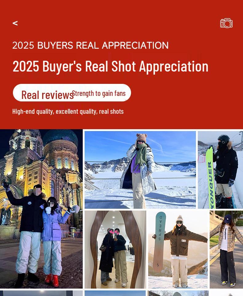 Women's High-End Winter Goose Down Cargo Pants - Windproof Ski Outerwear 2025