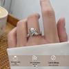 Retro Ethnic Style Open Finger Women's Ring, S925 Sterling Silver, Niche Design, Non-Fading Hand Jewelry