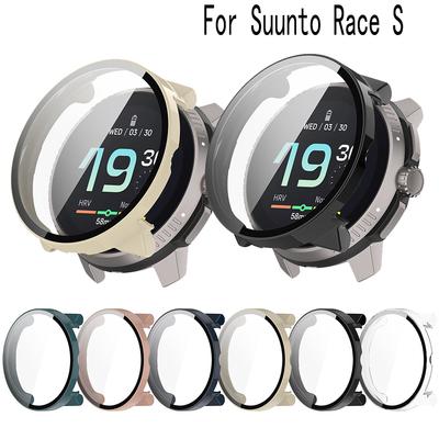 Полный защитный стеклянный чехол для Suunto Race S S Чехлы-защитные пленки для экрана для Suunto Race S Крышка-накладка и пленка из закаленного стекла 2-в-1