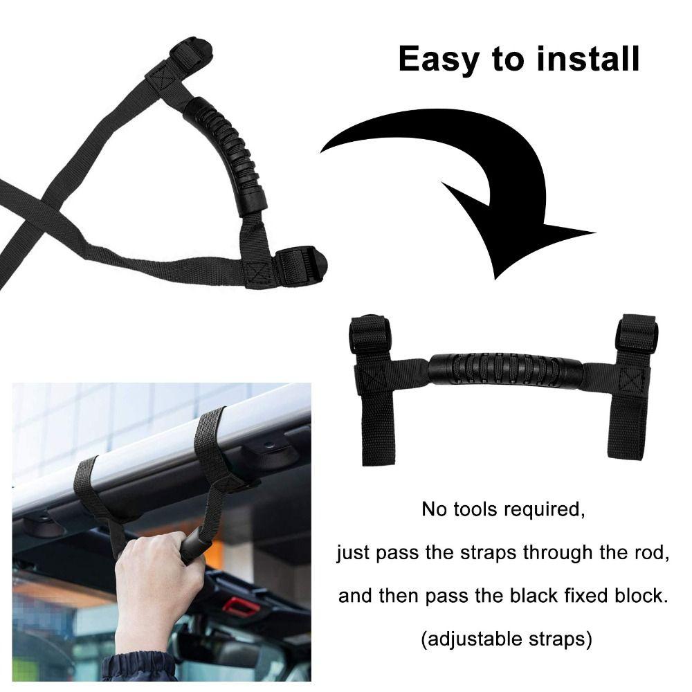 Ручки для джипов из ПВХ, нескользящие поручни для автомобильных дуг, автомобильные поручни для Jeep Wrangler