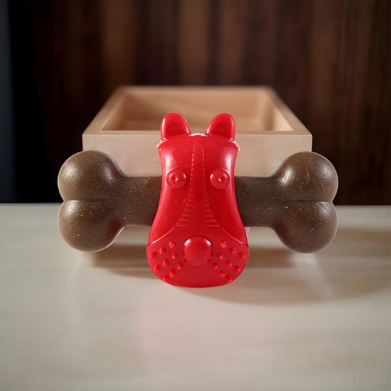 Игрушки для собак для агрессивных жевателей, кость для щенка, тренажер для жевания, успокаивающая медленная кормушка, интерактивное жевание, стимуляция, обогащение для