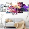 5 шт. HD японский аниме персонаж настенное искусство плакат «Убийца демонов» настенная живопись для дома гостиной современный декор модульный холст