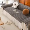 Чехол для дивана в кремовом стиле, новый всеобъемлющий чехол, всесезонное противоскользящее кружевное одеяло, подушка, полотенце для дивана