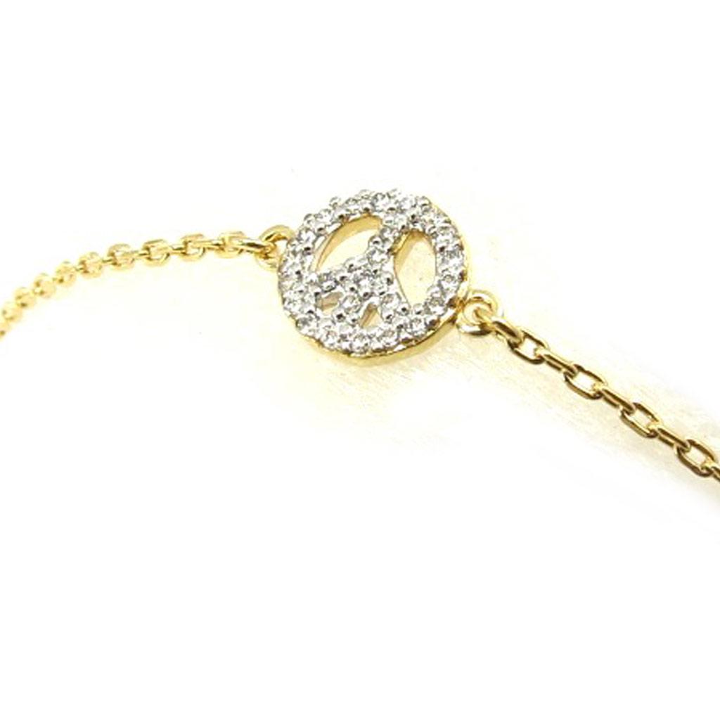 Les Trésors De Lily [K3441] — двухцветный позолоченный браслет «Мир»