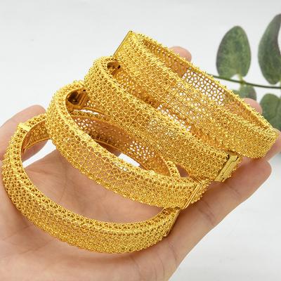 Позолоченный 24K Дубайский Свадебный Браслет Сплав Нигерийские Женские Песочный Золотой Браслет Украшения 2026