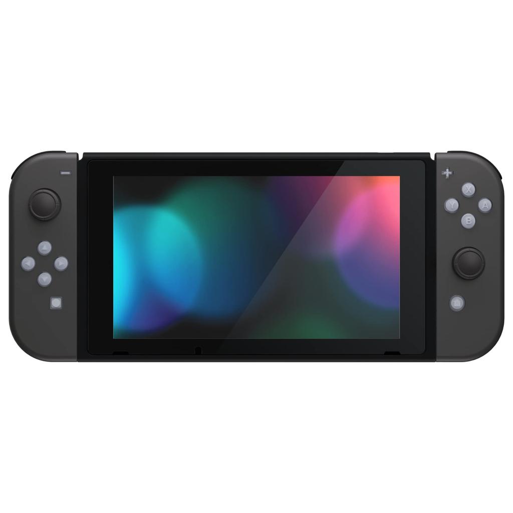 EXtremeRate Прозрачные кнопки действия Face Buttons для Switch Switch OLED Символы Новая Надежда Серый Joy-Con ABXY, Направления, Home, Capture, + и - Кнопки, &