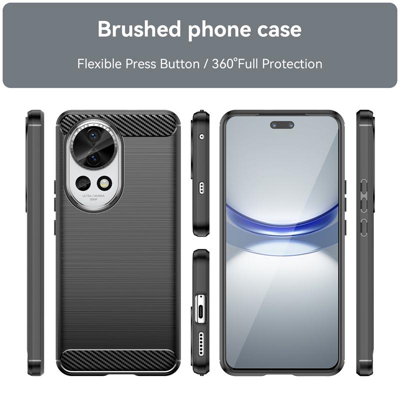 For Huawei Nova 13 Case Cover Huawei Nova 13 Capas New Phone Back Bumper Shockproof Soft TPU Carbon Fiber Cover Huawei Nova 13