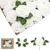 Foam Rose Flower Wedding Centerpiece Accessories With Stem For Home And Outdoor Decor