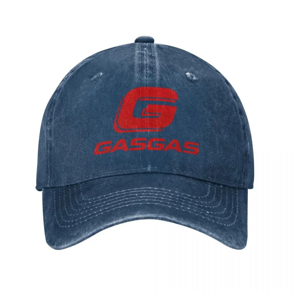 GasGas Мотоцикл Эндуро Мужские Женские Бейсболки Джинсовая Шляпа с Эффектом Поношенности для Горного Велосипеда Наружная Шляпа для Бега Гольфа Регулируемая Посадка Кепка от Солнца