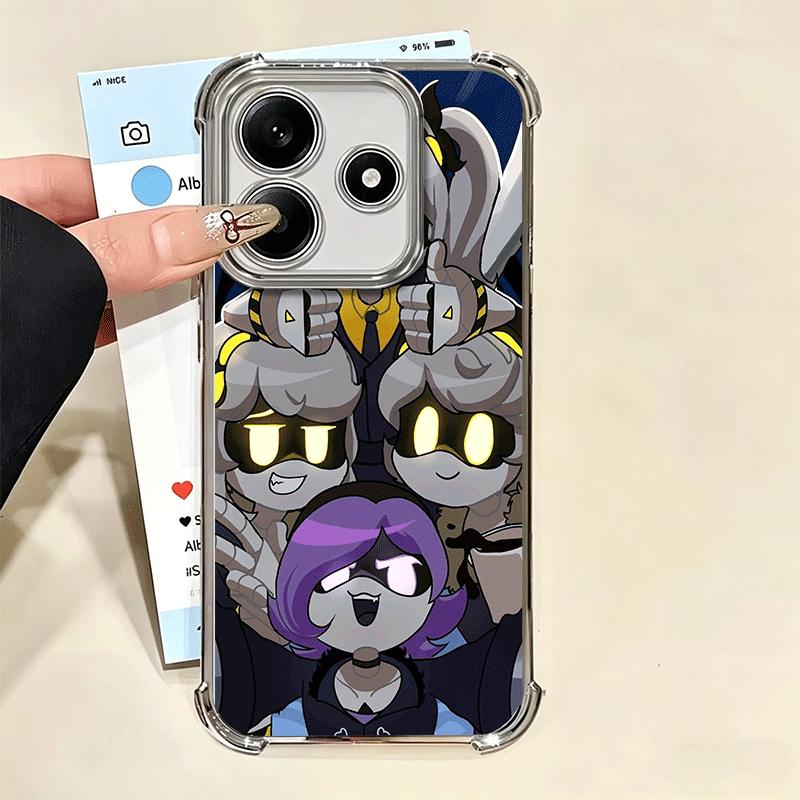 M-Murder D-Drones Uzi Doorman Plating Phone Case For Xiaomi Redmi Note 14 15 Pro Plus 13 12 11 11S 11T 10 9S 9 5G Anti-Fall Aira