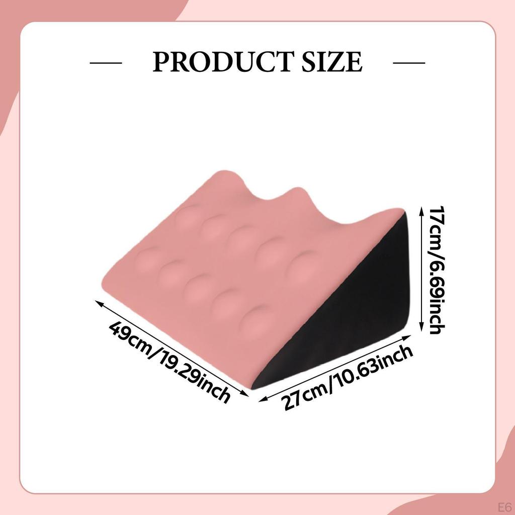 Bed Wedge Pillow Back Cushion Home Memory Foam Comfortable Massage Leg for Snoring Side